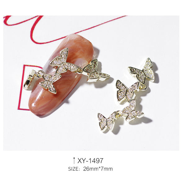 Three-dimensional Butterfly Nail Jewelry