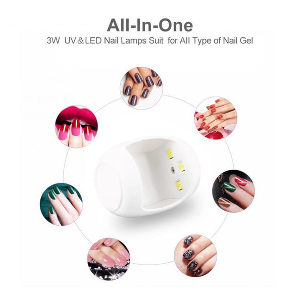 Mini Nail Lamp with USB Cable