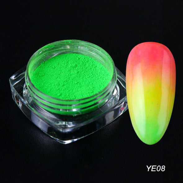 Neon Fluorescent Pigment Nail Glitter Powder