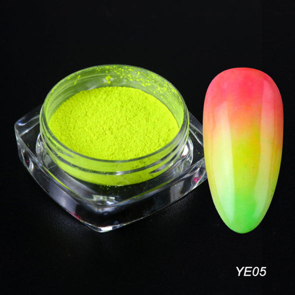 Neon Fluorescent Pigment Nail Glitter Powder