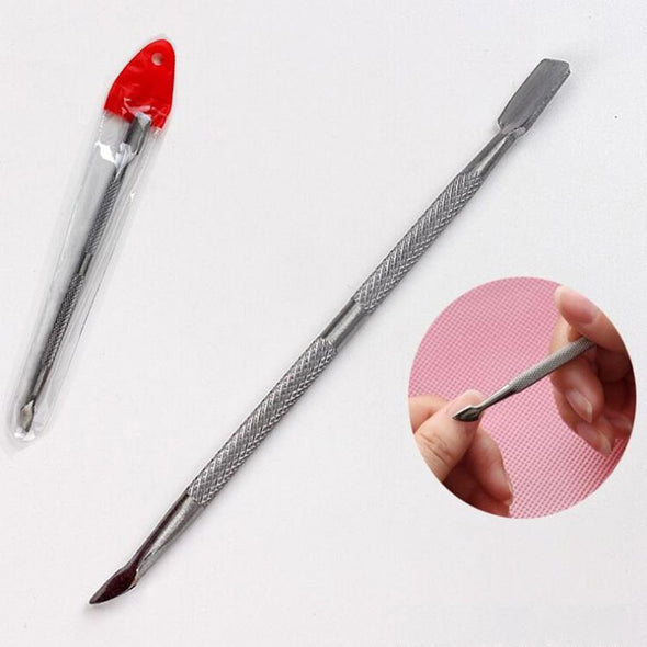 Nail Double-head Dual-purpose Special Steel Dead Skin Pusher