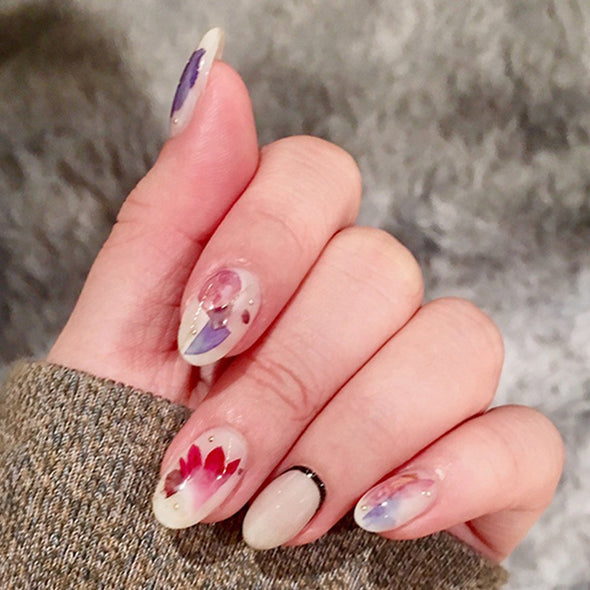 Nail Art Dried Flower Jewelry Real Flower